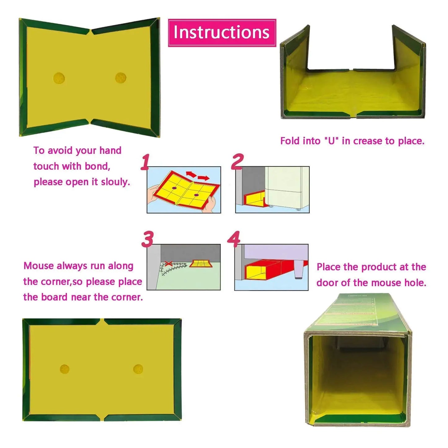 Plaques de glu anti rongeurs
